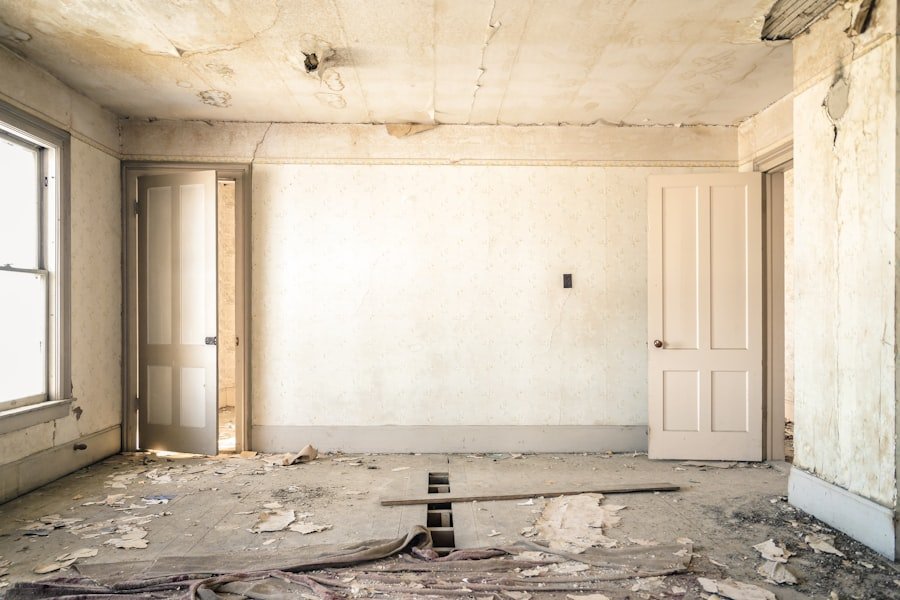Kitchen under construction with dust that can circulate through ductwork